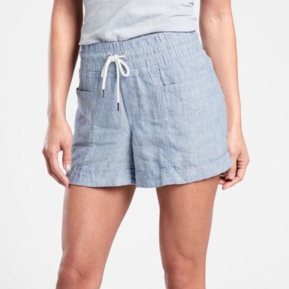 Athleta Cabo Linen 4" Short Size 14 - Picture 1 of 9